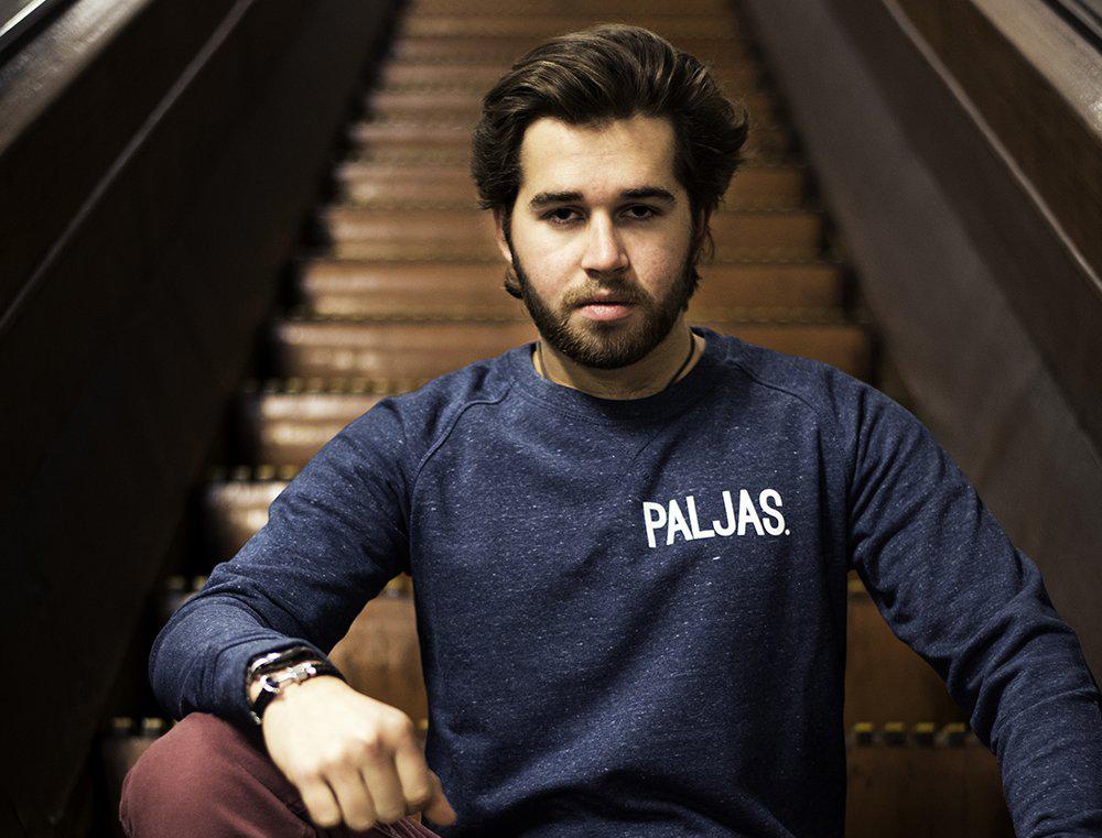 PALJAS. trui blauw mannen