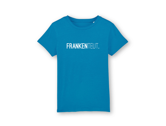 FRANKENTEUT. Blauwe unisex T-shirt voor kinderen van KLEIR.