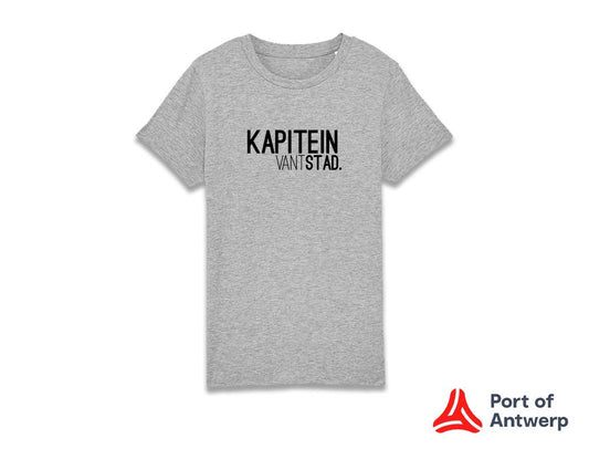 T-shirt • KAPITEINVANTSTAD. • Grijs • Kinderen