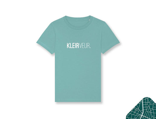 Lichtgroene T-shirt met opdruk KLEIRVEUR.