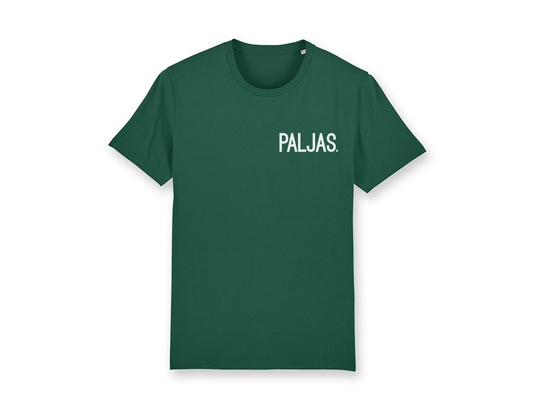 PALJAS. T-shirt mannen flessengroen