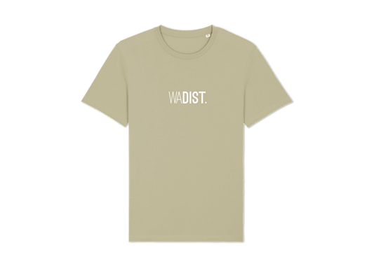 Sage T-shirt met opdruk WADIST.