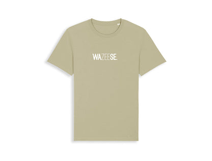T-shirt met opdruk WAZEESE.