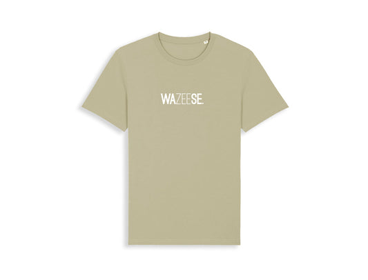 T-shirt met opdruk WAZEESE.
