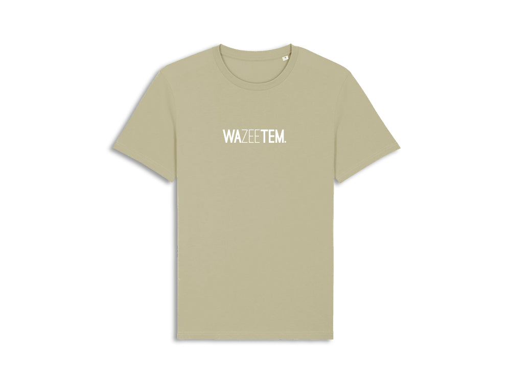 T-shirt met opdruk WAZEETEM.