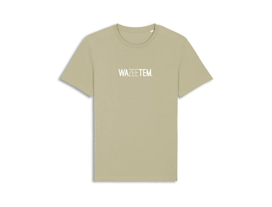 T-shirt met opdruk WAZEETEM.