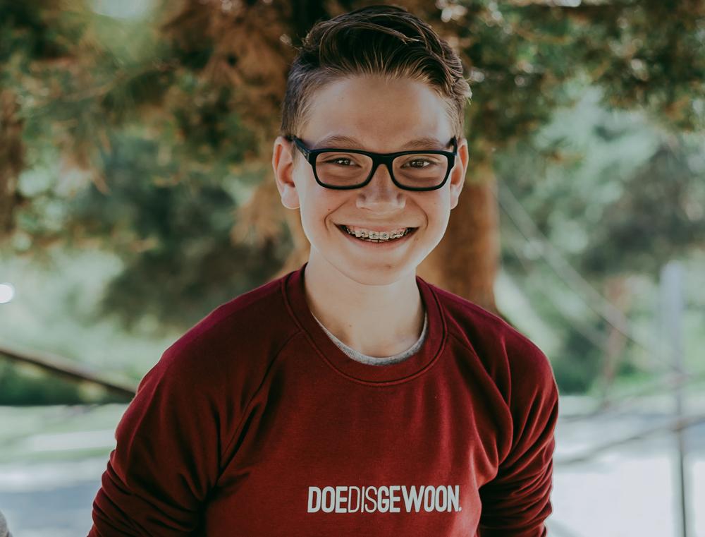 DOEDISGEWOON. trui bordeaux unisex kinderen