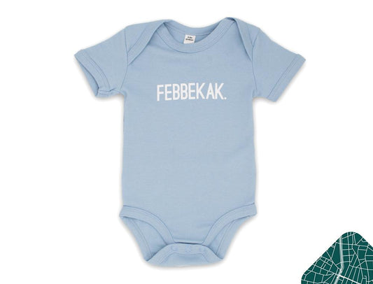 FEBBEKAK. lichtblauw rompertje voor baby's van KLEIR.