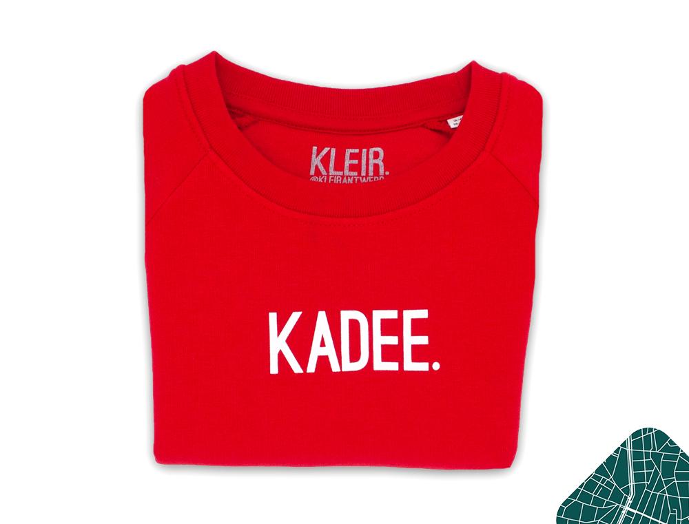 KADEE. Unisex rode trui voor kinderen van KLEIR.