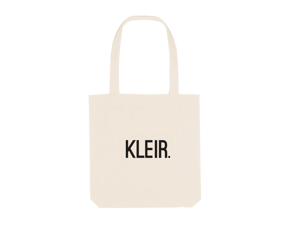 Natural totebag met opdruk KLEIR.